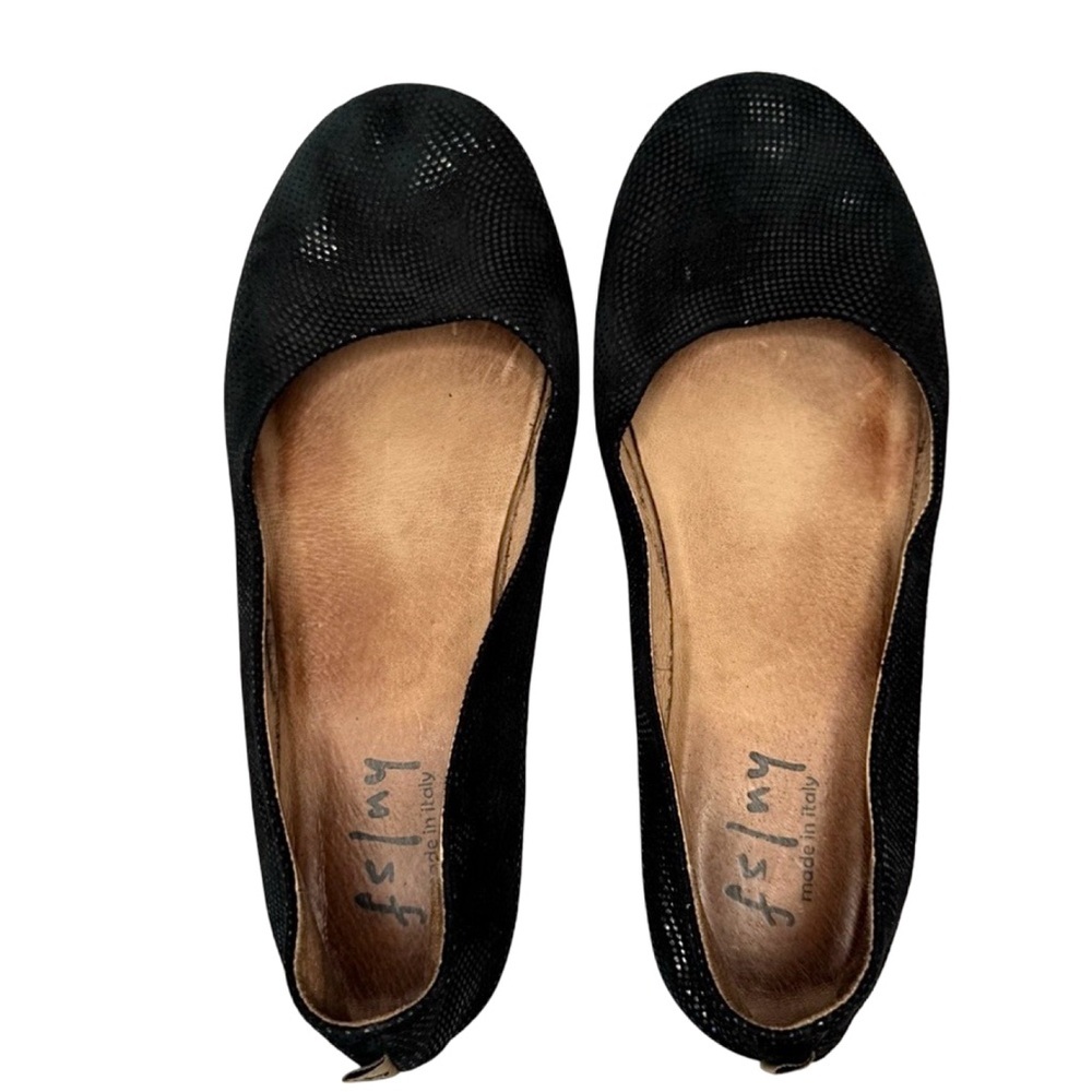 FRENCH SOLE Zeppa Black Wave Ballet Flats With Box Size 10.5 - Picture 16 of 16